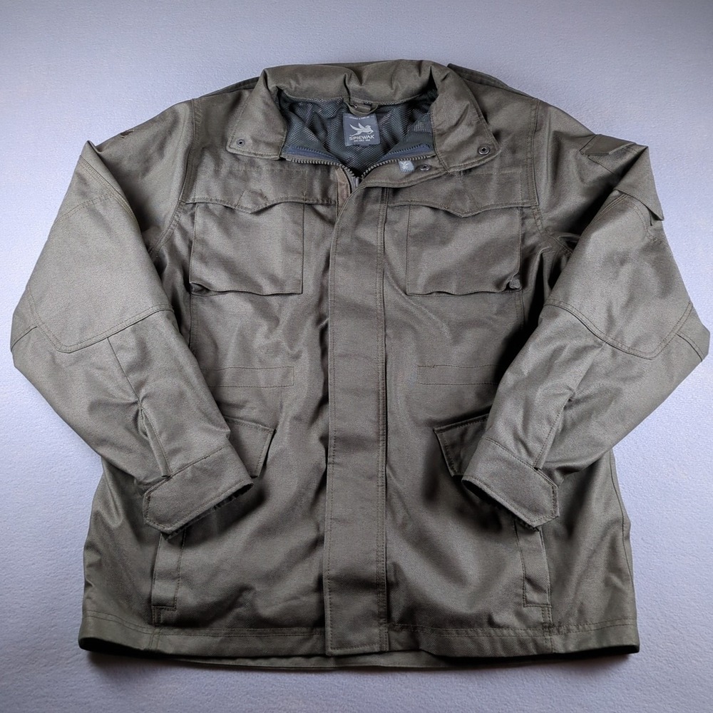 Spiewak Jacket Mens Extra Large Green Removable Hood Ripstop Parka Military Work